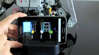 Tutorial  Program Robotis Bioloid from an Android Smartphone using BT110A Bluetooth Module [upl. by Ellersick]