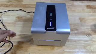 GAINSCHA GS 240T Barcode Printer တပ်ဆင်ပုံ [upl. by Lavena]