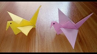 Paper bird making easy  Kagaj ki chidiya  Kagaj ki chidiya kaise banate hain  D Bharti [upl. by Eseuqcaj]