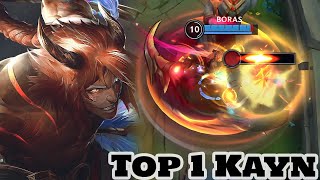 Wild Rift Kayn  Top 1 Kayn Gameplay Rank Challenger [upl. by Shamrao]