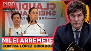 “Es un halago que un ignorante como López Obrador hable mal de mí” Javier Milei  Ciro [upl. by Haduj137]