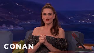 Amanda Peet Can’t Stop Swearing  CONAN on TBS [upl. by Neelcaj]