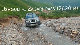 Ushguli via Zagari pass 2620 m 4K 1372022 [upl. by Scriven]