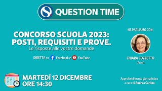 Concorso scuola 2023 bandi pubblicati prove requisiti e posti [upl. by Semajwerdna]