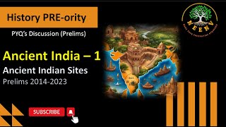 Ancient Indian Sites  Ancient India 1  Prelims PYQ Discussion  Prelims PREority [upl. by Eahsan]