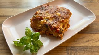 Gemüselasagne  Lasagne mit Gemüse [upl. by Terbecki]