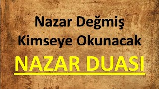 Nazarı yok eden dua  nazar duası [upl. by Alley]