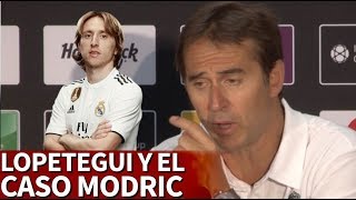 Lopetegui quotNo tengo ninguna duda de que Modric seguirá en el Real Madridquot  Diario AS [upl. by Myrlene]