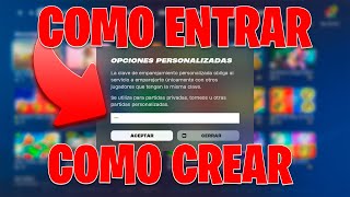 COMO ENTRAR O CREAR UNA PARTIDA PRIVADA en FORTNITE TEMPORADA 4 CAPITULO 5 2024 [upl. by Ainimre136]