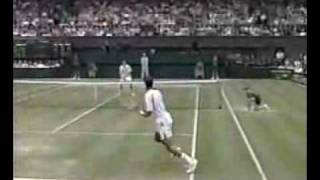 Goran Ivanisevic amazing shot [upl. by Obala]