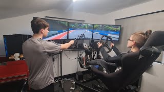 Training a kart racer on a motion simulator [upl. by Haily]