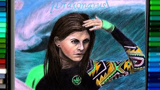 Drawing Alexandra Daddario as Summer Quinn  Baywatch 2017 4KUHD  Drakonarus [upl. by Sadoff]