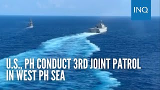 US PH conduct 3rd joint patrol in West PH Sea [upl. by Desta]