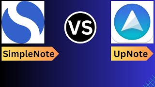 Review UpNote vs SimpleNote Which is the Better Note taking App Tutorial [upl. by Arimas452]