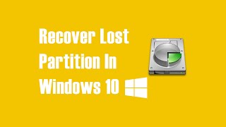 Recover Accidentaly Deleted or Lost Partition Data  Windows 10 Windows 8 Windows 7 [upl. by Aisatal]