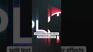 Create a Split Text in After Effects aftereffectstutorial splittexteffect [upl. by Nhguavaj]