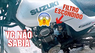 Suzuki Gs 120 vem com filtro de combustível escondido e vc não sabia que tinha [upl. by Nnauol518]