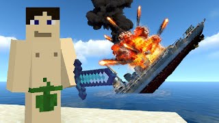 The First Naval Battle in Minecraft History The First Relic War [upl. by Lhamaj680]