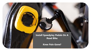 Install Speedplay Pedals On A Road Bike  Knee Pain Gone [upl. by Yenttirb]