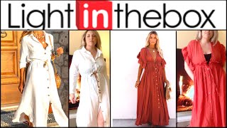 Light in the box try on haul summer dresses  REAL Review 2022 [upl. by Bornstein]