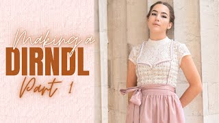 MAKING A TRADITIONAL GERMAN DIRNDL  PART 1 BODICE  THISISKACHI DIY [upl. by Chavey237]