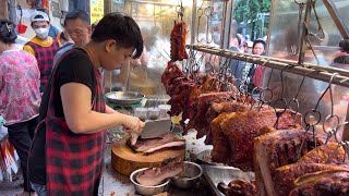 Sold out 10 Roasted Pigs in the Morning Collection of the Most Delicious Street Food in Vietnam [upl. by Enowtna]