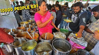 Hyderabads MOST VIRAL 📈 Street Food India 🤩 Aunty 5⭐️ Dhaba 🤷‍♀️ Pista House Hyderabadi Biryani [upl. by Ellehcam258]