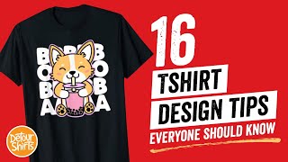 16 EASY TShirt Design Tips to Create Shirts That Sell 💸 Go from Beginner to Pro with Examples [upl. by Olympium]