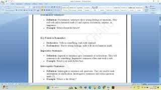 Types of sentences [upl. by Holtorf]