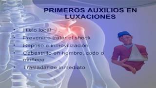 Proyecto de Anatomia Luxaciones primeros Auxilios [upl. by Pelaga701]