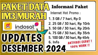 🟢 KODE DIAL IM3 MURAH TERBARU  Paket Internet Murah IM3 Terbaru 2024 Desember [upl. by Azila536]