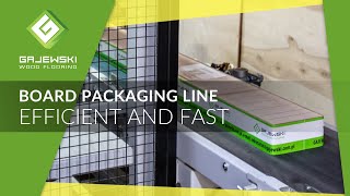 GAJEWSKI  Efficient board packaging line EN [upl. by Tnilc]