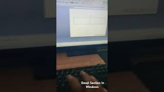 Emoji Section in Windows Press Window Key   like susbcribe [upl. by Anirahc451]