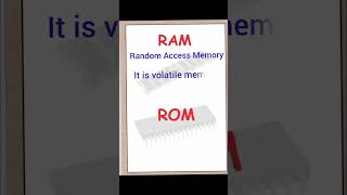 Difference between RAM and ROM computer ram rom viral [upl. by Acirre]