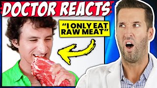 ER Doctor REACTS to MOST EXTREME Diets  Freaky Eaters [upl. by Elladine150]