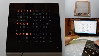 Teil 2 Bau einer Wortuhr  Wordclock CLTBausatz [upl. by Calla]
