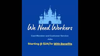 Cast Members and Customer Service Jobs Are Available With Great Pay and Benefits Included [upl. by Card]