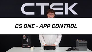 Tutorials  CTEK CS ONE  App Control [upl. by Oivat957]