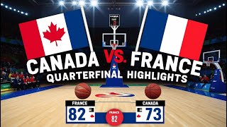 Canada vs France FULL GAME Highlights  Aug 6 2024  Olympic Men’s Basketball Quarterfinals [upl. by Niltak371]