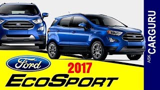 Ford EcoSport 2017 CARGURU Interior Engine Automatic Space amp all Details [upl. by Ennayram]