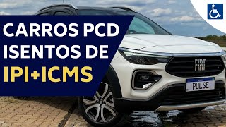 CARROS PCD COM ISENÇÃO TOTAL 2022 [upl. by Yenruogis]