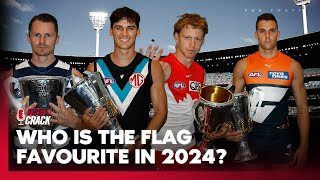 Which Top 4 team is the Premiership favourite in 2024 I First Crack I Fox Footy [upl. by Daisi]