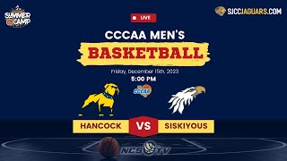 Allan Hancock vs College of the Siskiyous Mens Basketball LIVE 121523 [upl. by Atolrac]