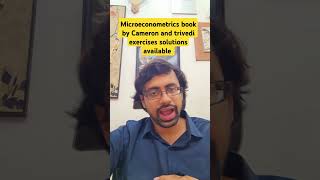 Microeconometrics book by Cameron and trivedi exercises solutions available microeconomics book [upl. by Rani]