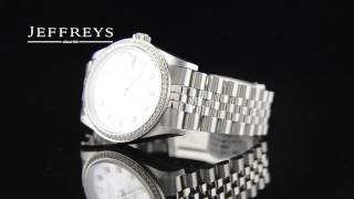 Rolex Datejust 16234 Custom Diamond Bezel  WM1916 [upl. by Tabby612]