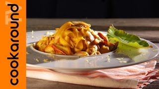 Tagliolini con cucchi e porcini  Ricetta sfiziosa [upl. by Nedap290]