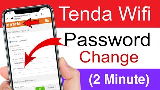 how to change wifi password tenda router 2023  tenda wifi password change  wifi password [upl. by Roach]