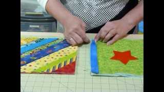 How to join up Quilt as you Go blocks and borders  Quilting Tips amp Techniques 074 [upl. by Aidiruy]