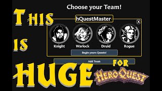 hQuestMaster IS HERE  You Can Now SOLO PLAY Your hQuestBuilder HEROQUEST Campaigns [upl. by Eicyaj375]