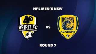 NPL Men’s NSW Round 7 NWS Spirit FC v Central Coast Mariners FC [upl. by Aehsan]